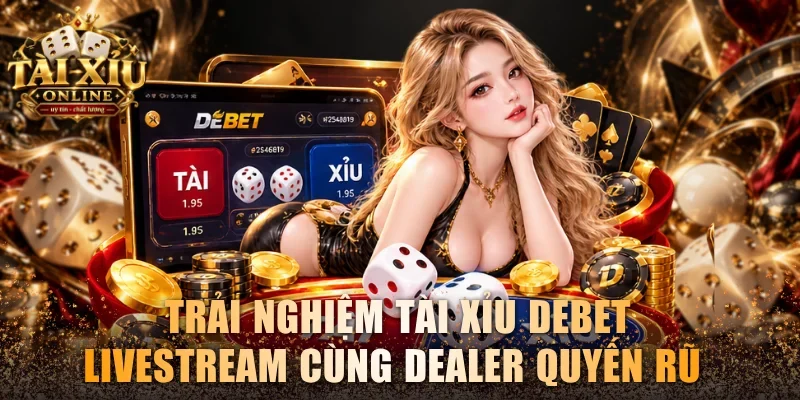 Trải nghiệm tài xỉu Debet Livestream cùng dealer quyến rũ 